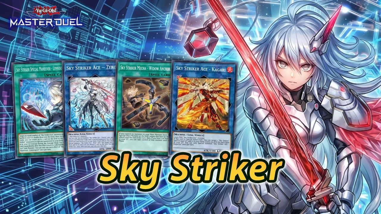 Sky Striker Deck Master Duel l Pot of Sloth Quick Spell Engine Zero & Kagari Ranked Gameplay