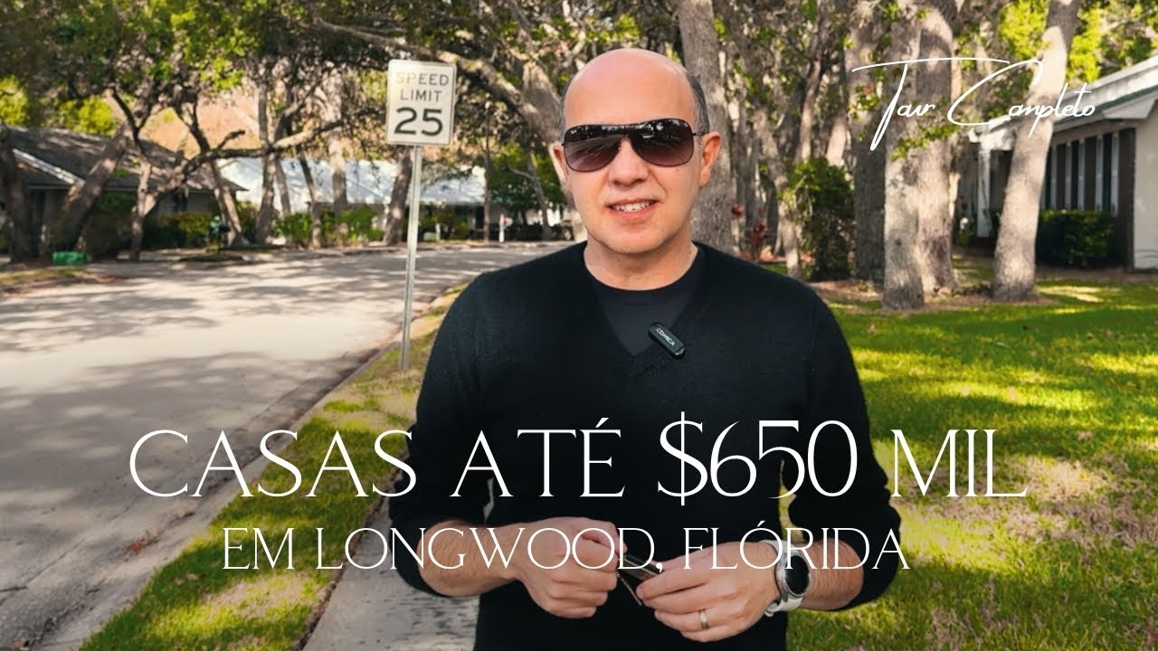 DESCUBRA AS CASAS QUE VOCÊ PODE COMPRAR EM LONGWOOD, FLÓRIDA, POR ATÉ $650 MIL!