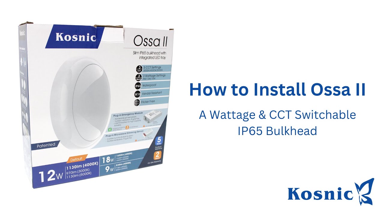How to Install Ossa II - Kosnic Lighting