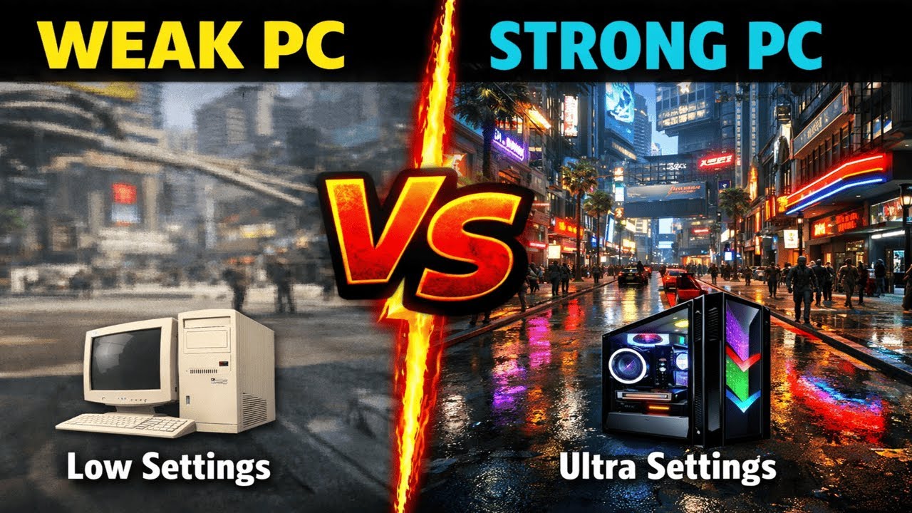 Weak PC vs Powerful PC – Same Games, Different Results