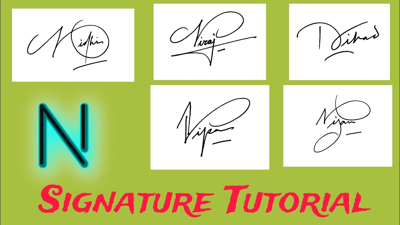 Beautiful Signature Tutorial | Ideas of Signature 