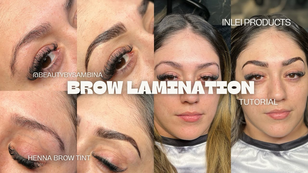 BROW LAMINATION TUTORIAL | BROW ARTIST | INLEI BROW BOMBER | IMINA HENNA TINT