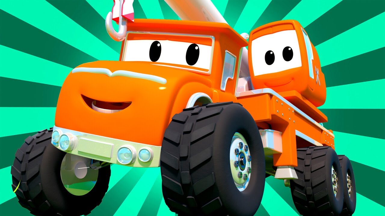 Monster Firetruck Needs Help To Build A Race Circuit! | Monster Town