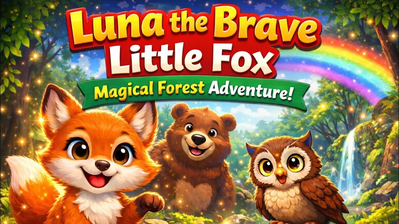 Luna the Fox Saves the Forest🦊|Bed time story