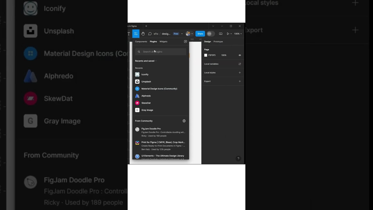 ➡️ How to Add Icons in Figma | 🟣 How to Install Icon Plugin in Figma | Figma for beginners