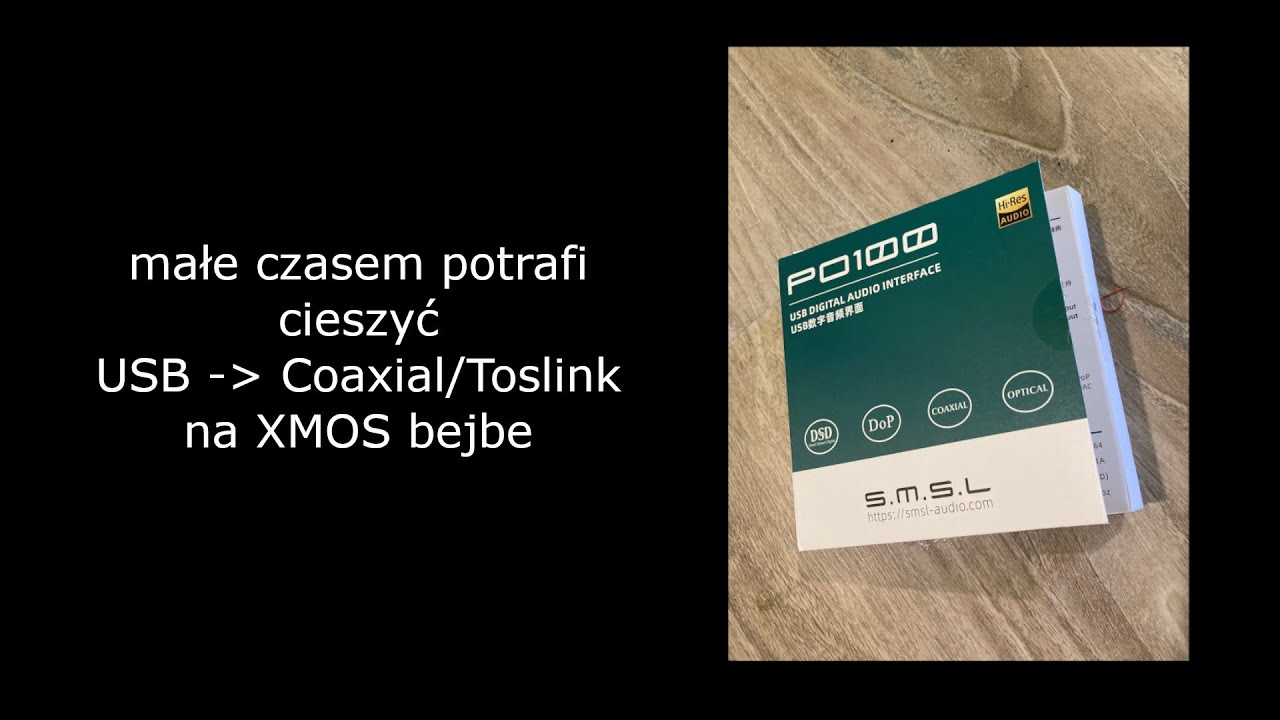 SMSL PO-100 - interfejs audio USB - coaxial/toslink - na układzie XMOS do PC i urządzenia mobilnego