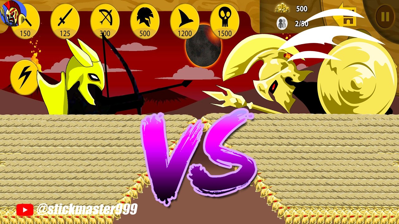 Army 999 Spearton Golden VS Army 999 Kytchu Golden | STICK WAR LEGACY | STICK MASTER