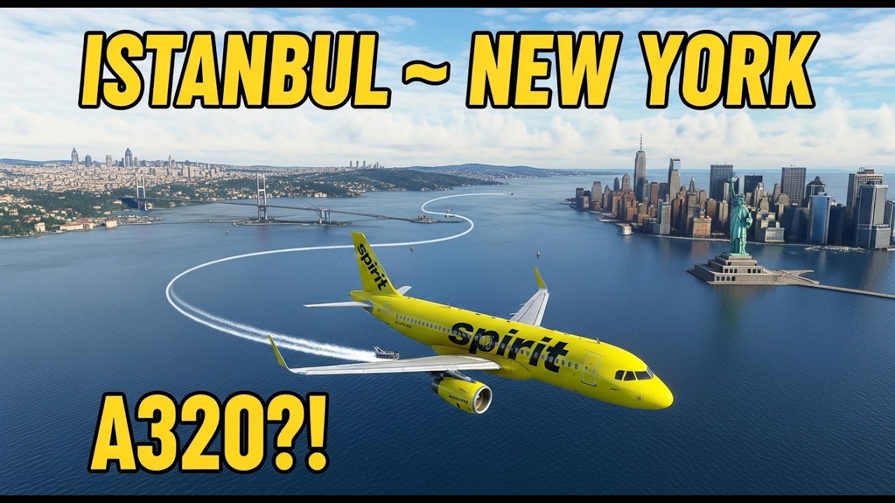 Impossible A320 Flight! Istanbul → New York | Spirit Airlines | MSFS