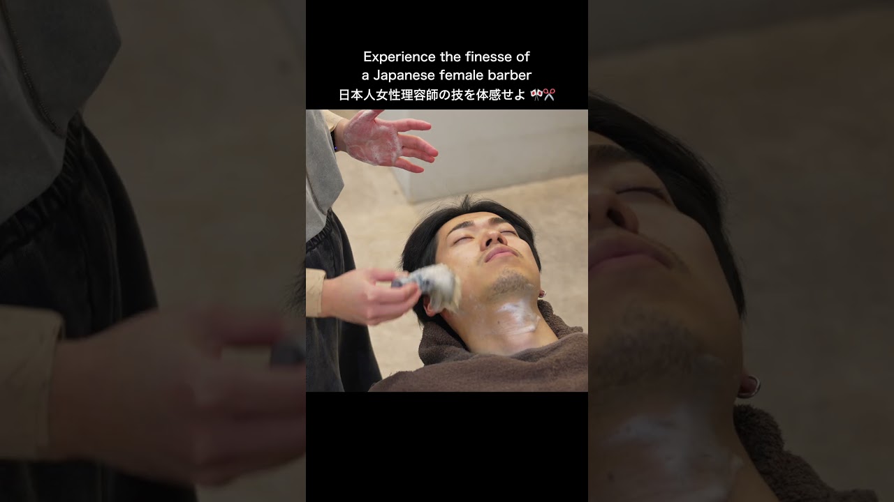 💈(ASMR) Business-Class Grooming in Old Tokyo by Japanese Lady Barber of Extreme Finesse