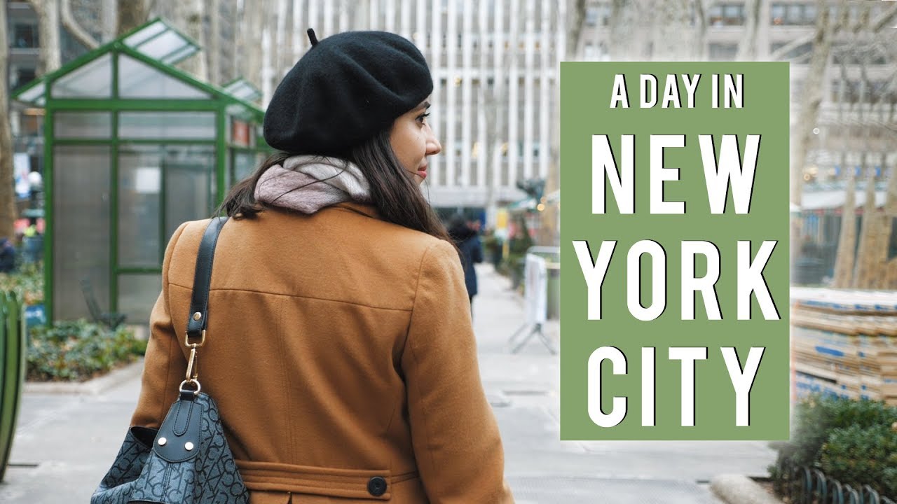 Indian Tourist Ice Skating in Bryant Park! Manhattan, New York City Winter Vlog | Tanya Khanijow