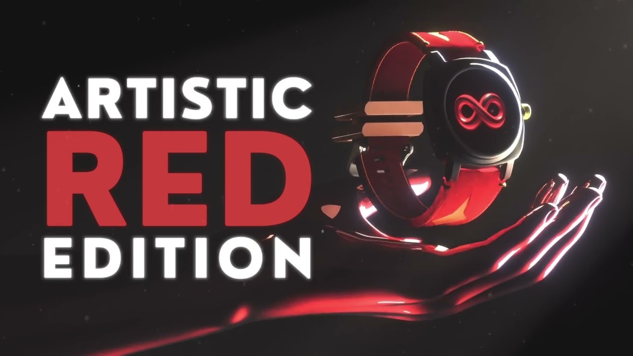 Aether X Artistic Red Smartwatch | #Tiktikglobal #Poweredbytiktik #Aetherx