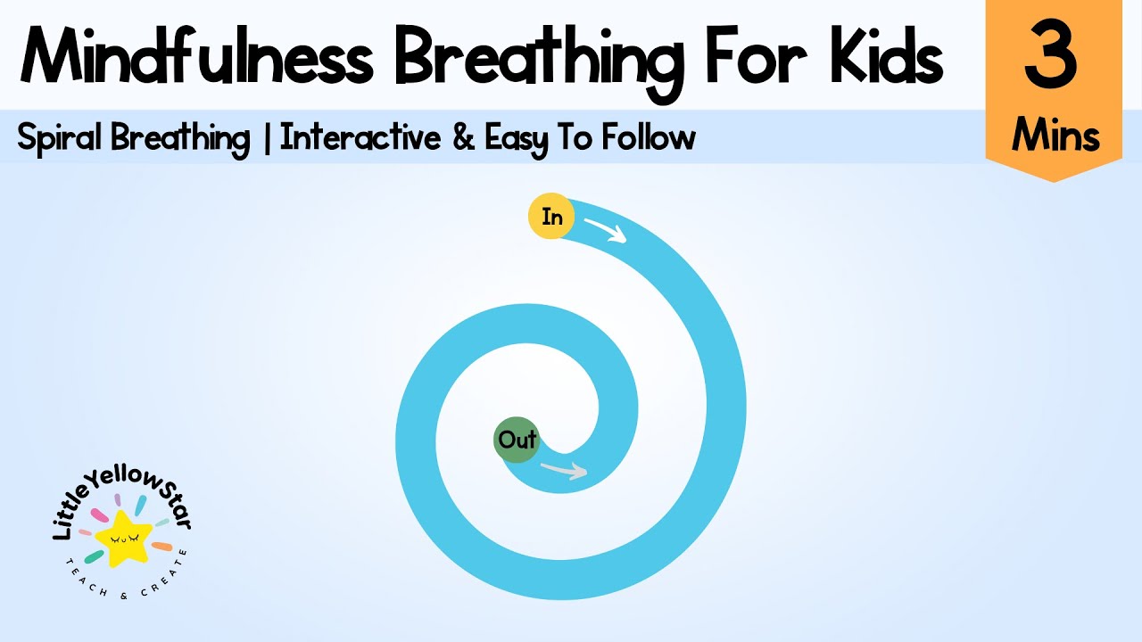 Spiral Breathing For Kids | Spiral Breathing Mindfulness For Kids - Calm Video For Kids