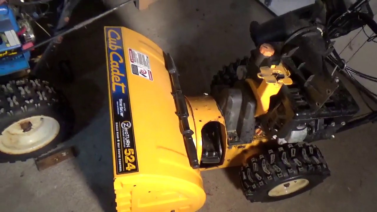 Cub Cadet 524 slush pump impeller upgrade, ready for Winter Storm Liam,