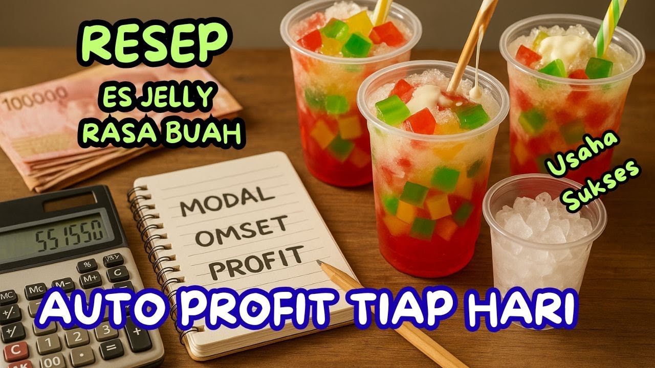 Resep Es Jelly Rasa Buah, Omset Harian Tembus Jutaan Dengan Modal Kecil