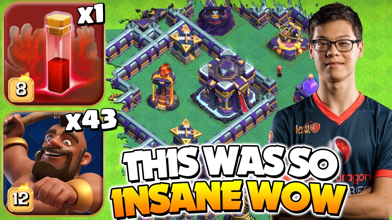 Max MASTERS 43 Hog RIDER & BAT Spell Attack (Clash of Clans)