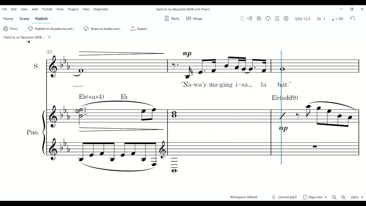 Kahit di na Takipsilim  Soprano 2