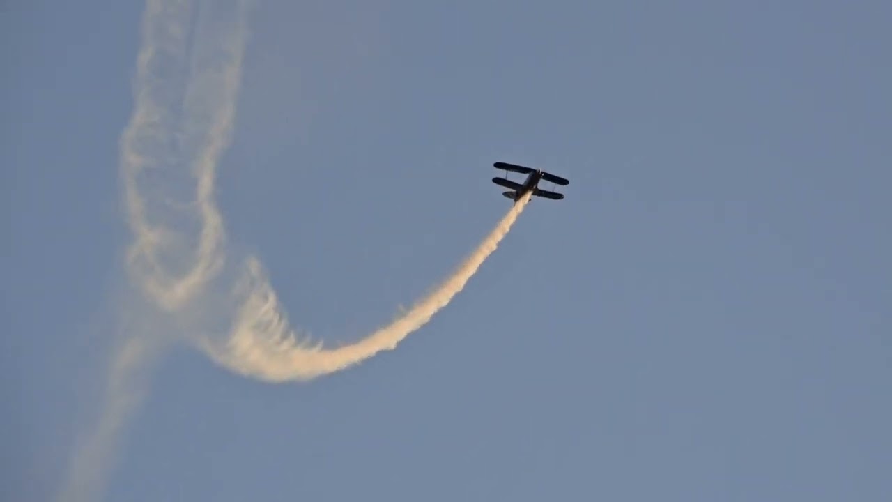 Pitts S2A Villarrica Aerobatic Team at Sunset