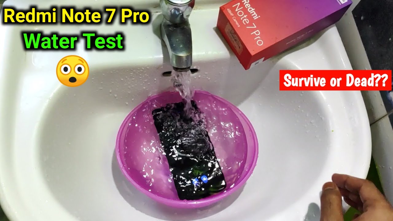 Redmi Note 7 Pro Water Test😲😲 Will it Survive or Dead??