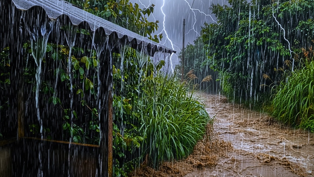 Extreme Heavy Rain 🌧️ | Deep Night Rain Ambience for Calm Sleep and Stress Release