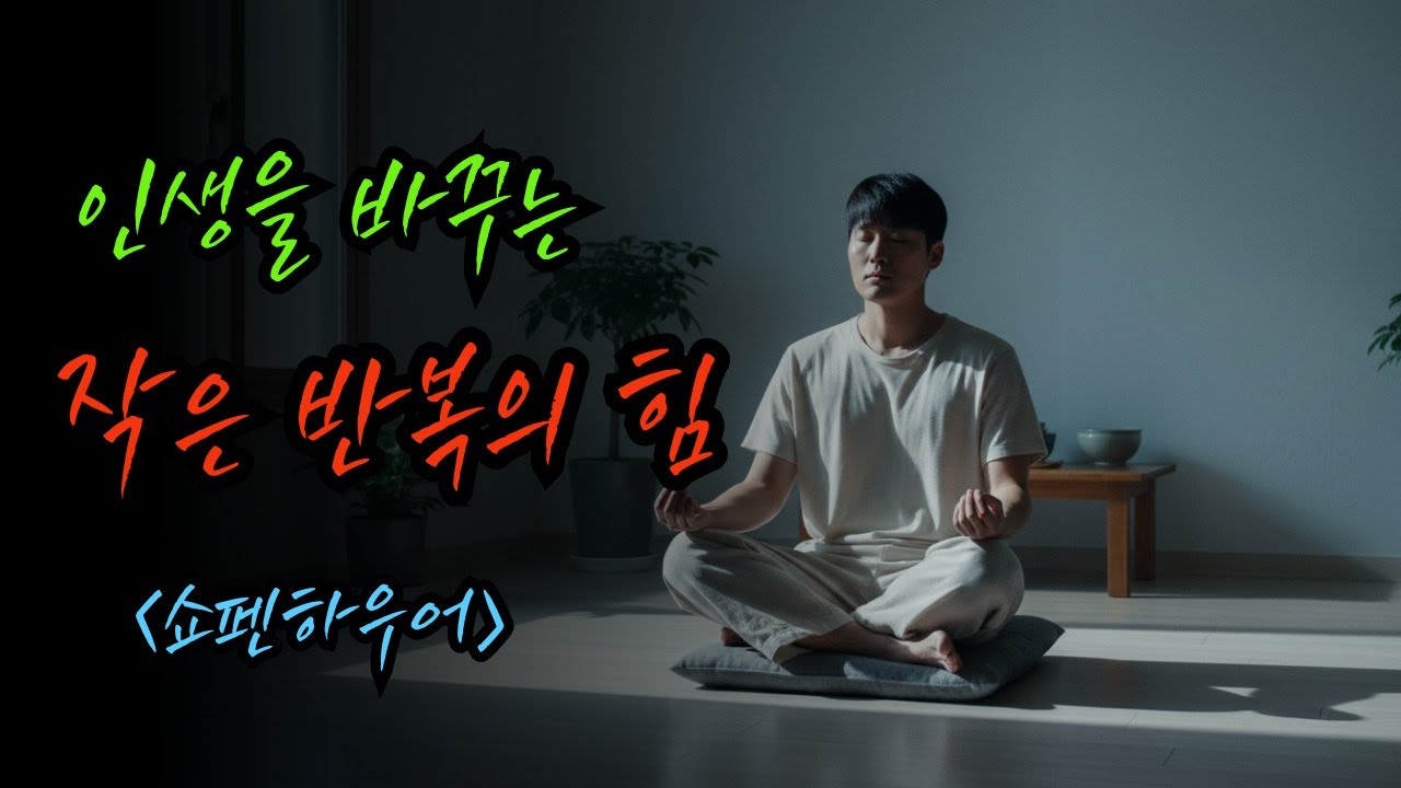 꾸준함이 인생을 바꾸는 이유 | 쇼펜하우어가 말하는 작은 반복의 힘