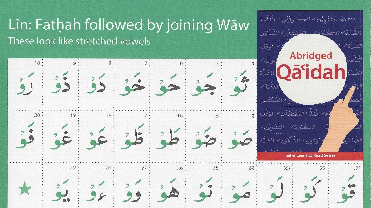 Leen Fathah waw safar qaidah page 31 Tajweed Tips & Tricks