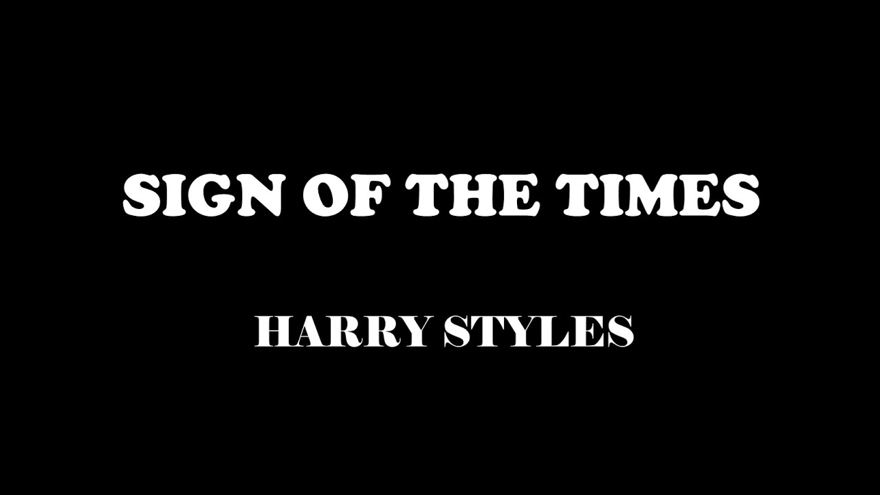 SIGN OF THE TIMES - HARRY STYLES (ACOUSTIC KARAOKE)
