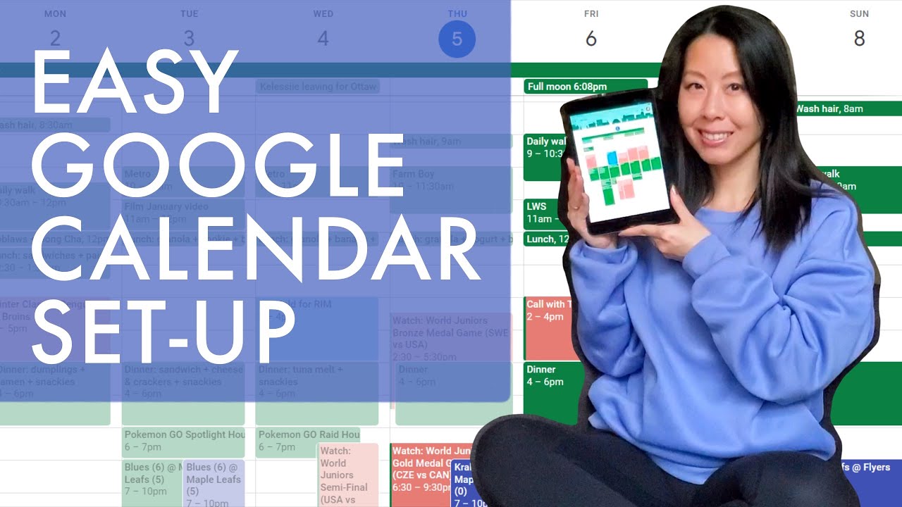 How I set up my Google Calendar (simple and functional digital planning)