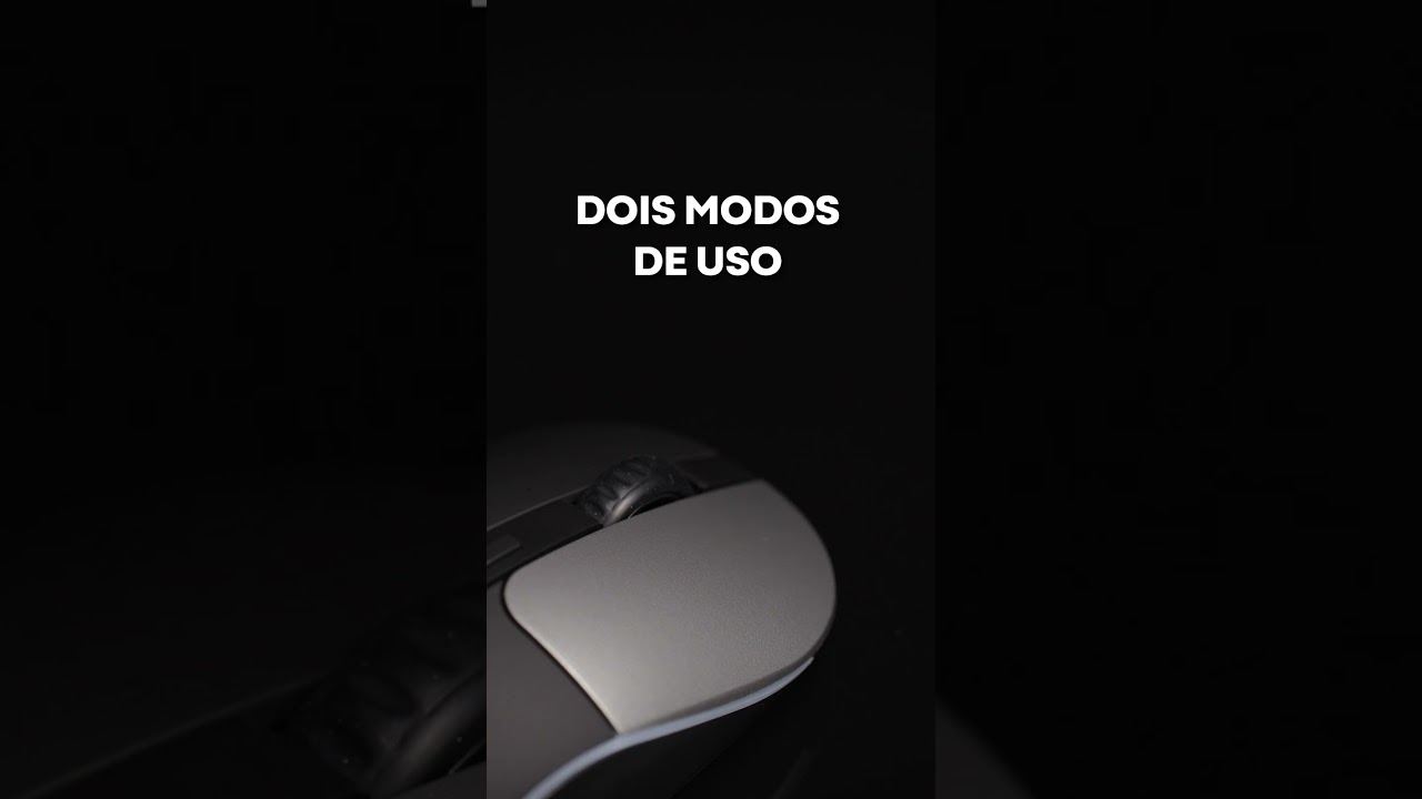 Mouse Gamer Sem Fio com Dupla Conex&atilde;o