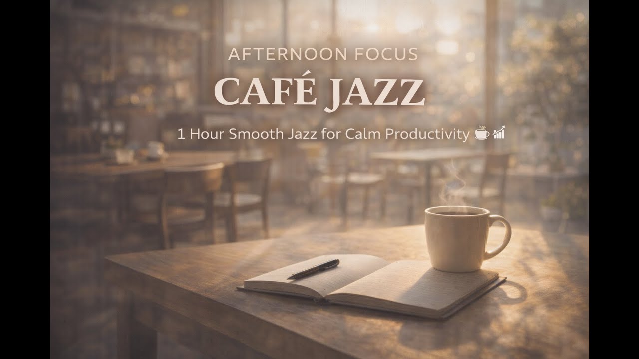 Afternoon Focus Café Jazz – 1 Hour Smooth Jazz for Calm Productivity ☕📈