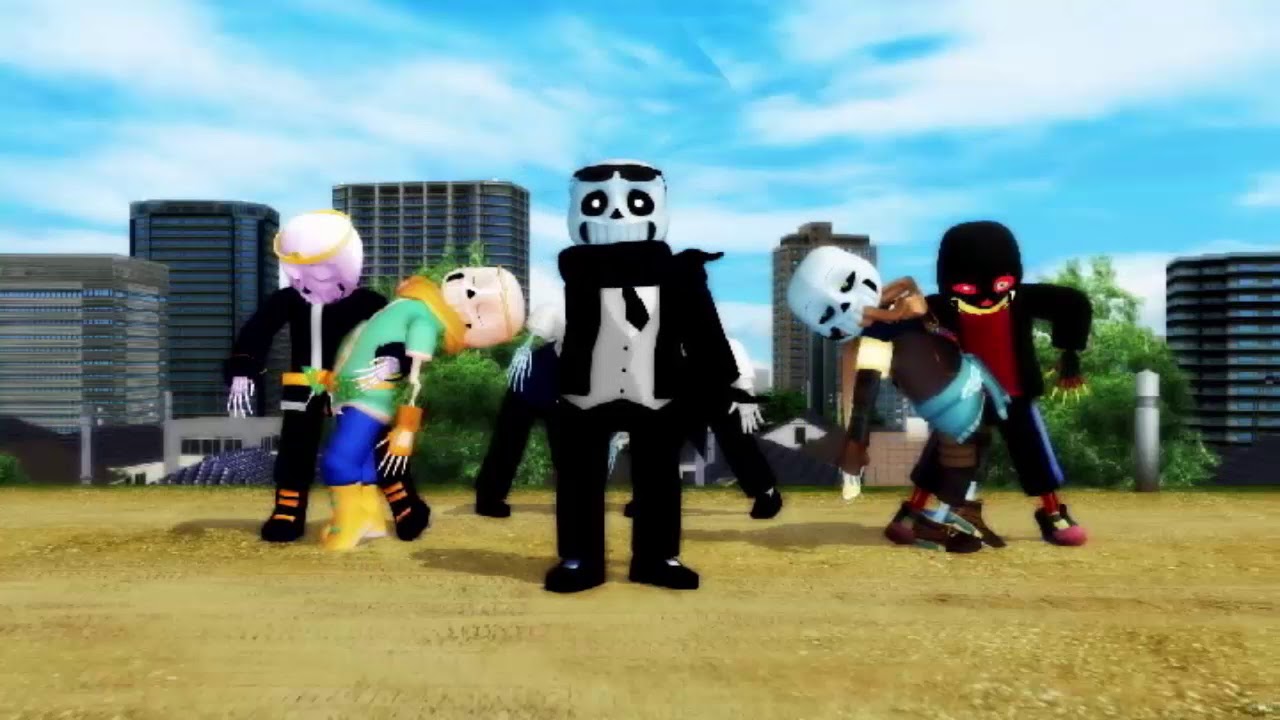 [MMD Undertale] Shakira - Hips Don't Lie (AU Sans) (No Camera Ver)