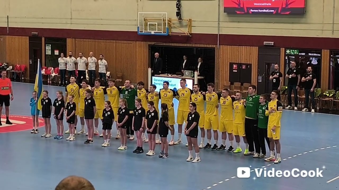Німеччина Bensheim Чемпіонат світу Матч з гандболу серед чоловіків Україна проти Словакии 