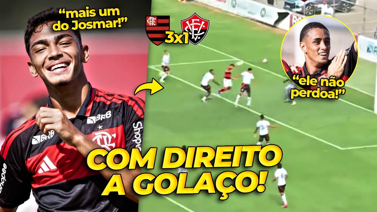 TOCA NO JOSMAR QUE É GOL! RYAN ROBERTO METE UM GOLAÇO! MELHORES MOMENTOS FLA X VIT!