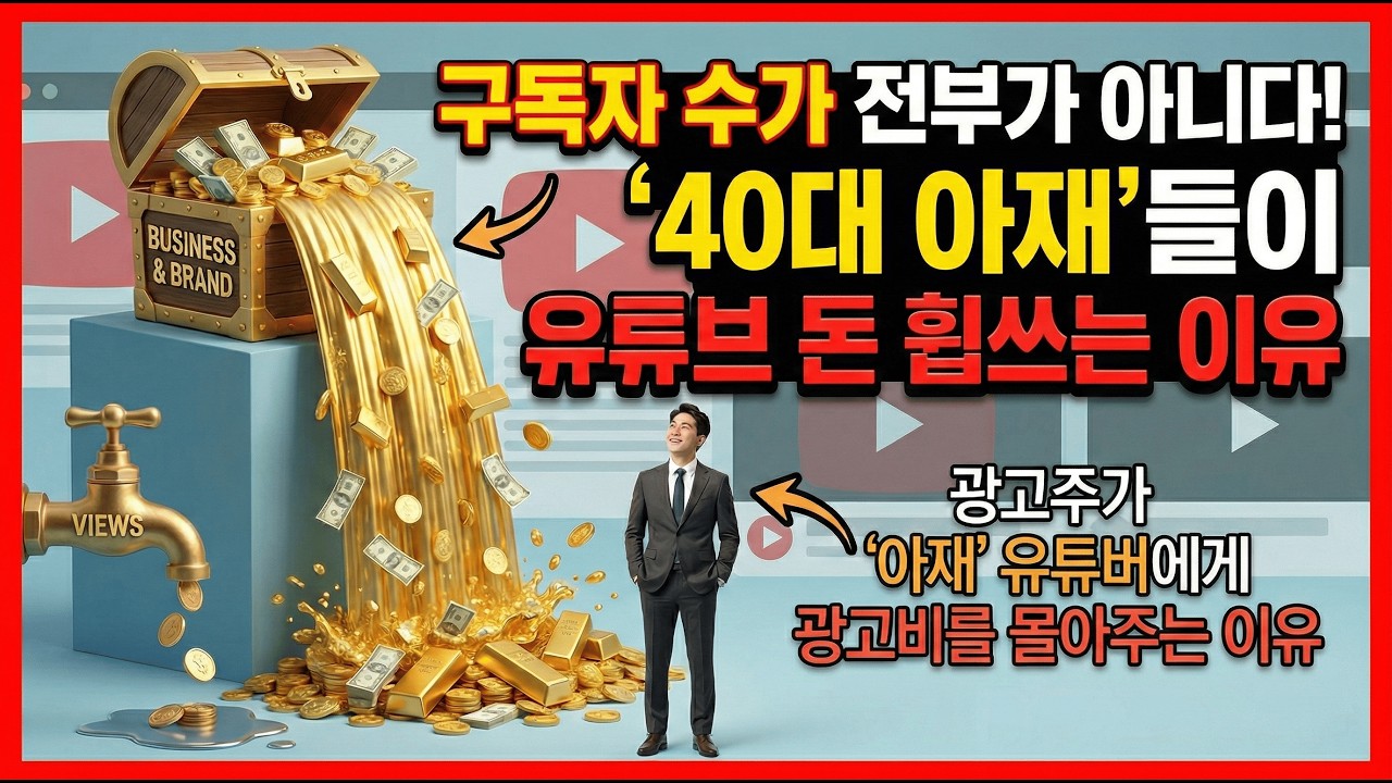 구독자 수가 전부는 아닙니다!ㅣ20대 제치고 '40대 아재'들이 유튜브 돈 휩쓰는 경제학적 미치는 이유 (소름 주의) ㅣ'아재' 유튜버에게 광고비를 몰아주기?