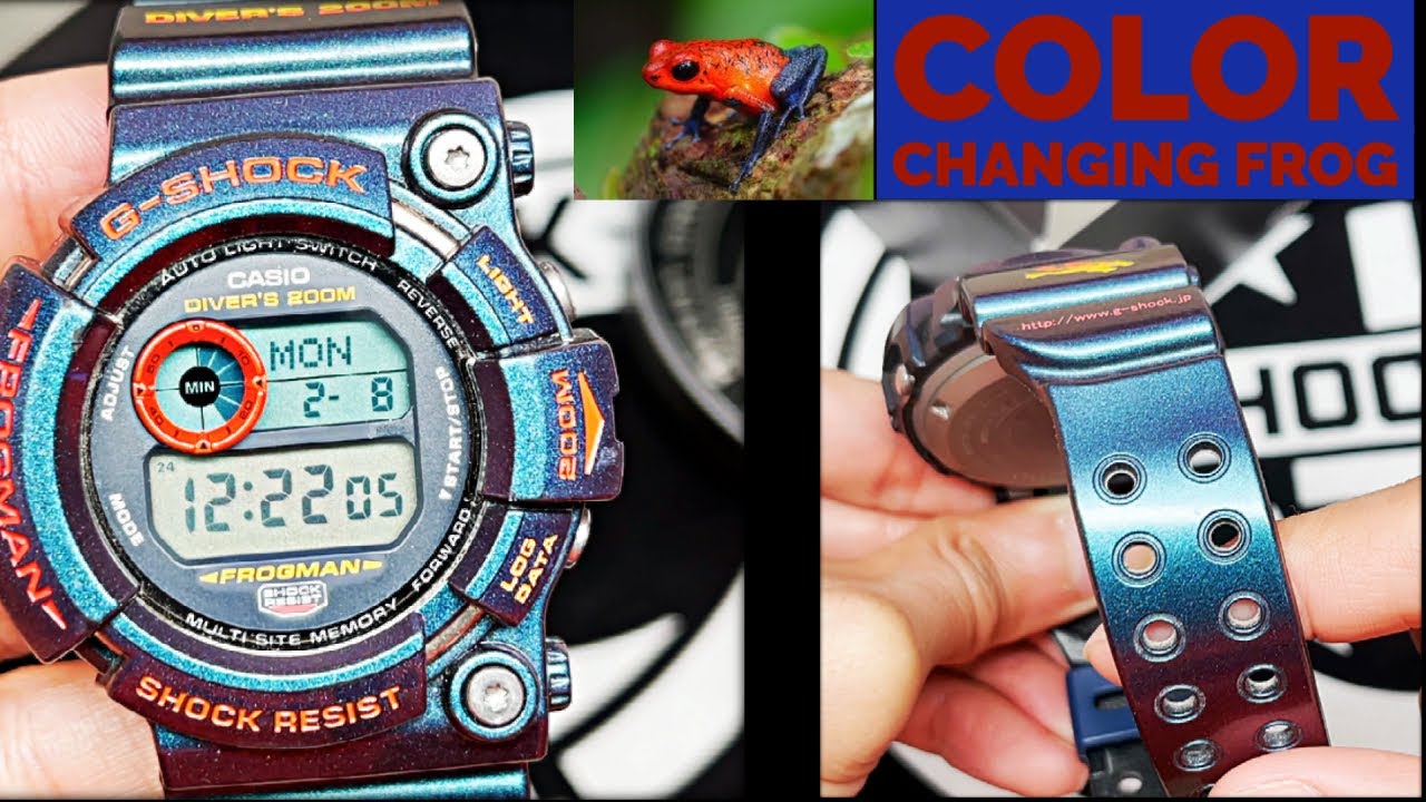 Самые потрясающие цветные часы G-Shock Frogman 