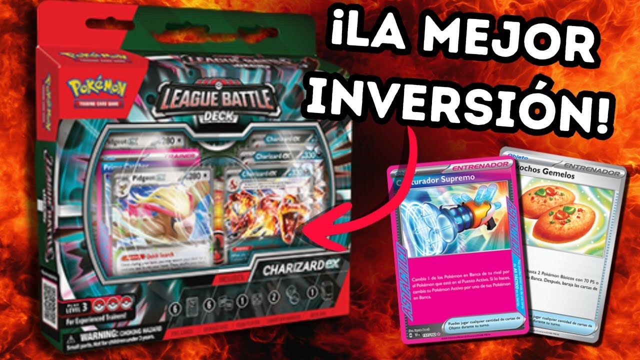El MEJOR mazo para empezar en Pokémon TCG - Unboxing CHARIZARD EX League Battle Deck