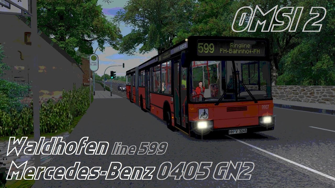 OMSI 2. Waldhofen, Lines 598/599, Mercedes-Benz O405 GN2. Part 1
