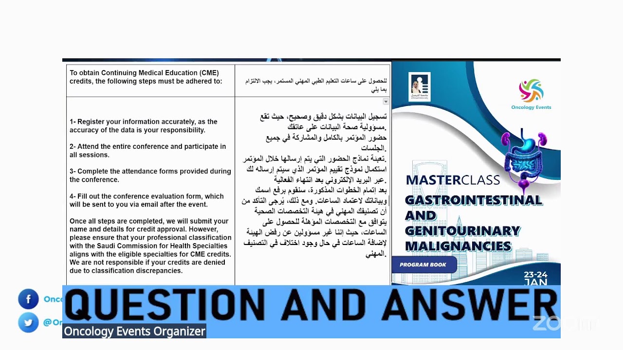 Gastrointestinal & Genitourinary Masterclass January (Day 2) 23-24, 2026