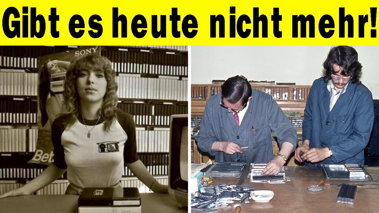 20 vergessene Berufe aus den 80er Jahren, die heute keiner mehr macht!