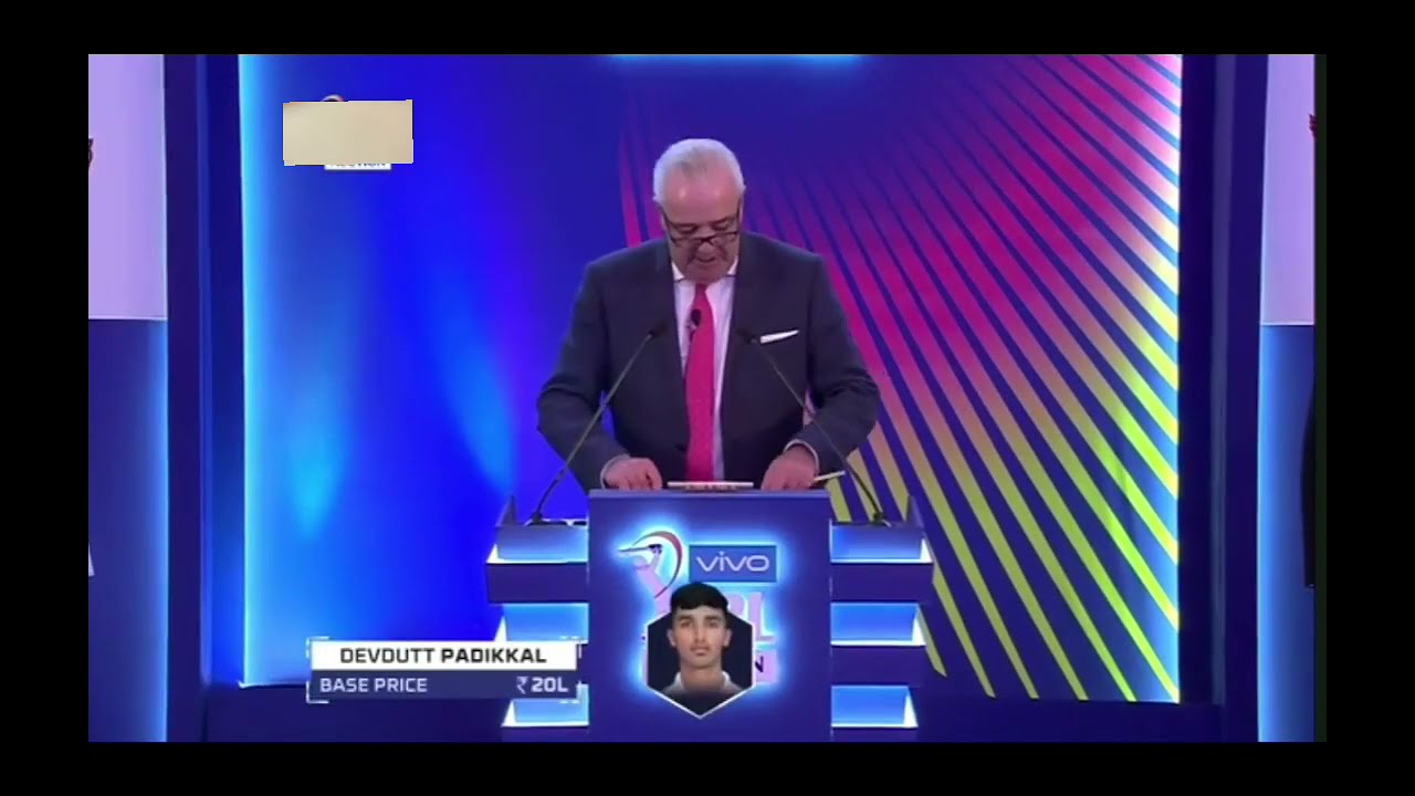 Devdutt Padikkal sold to RCB for his base price at 20lakh Ipl auction 2019