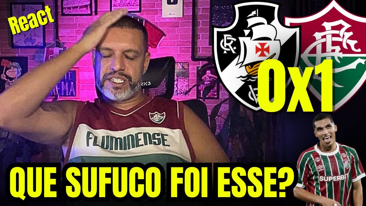 React melhores momentos Vasco 0x1 Fluminense | Vencemos mas não tá resolvido!