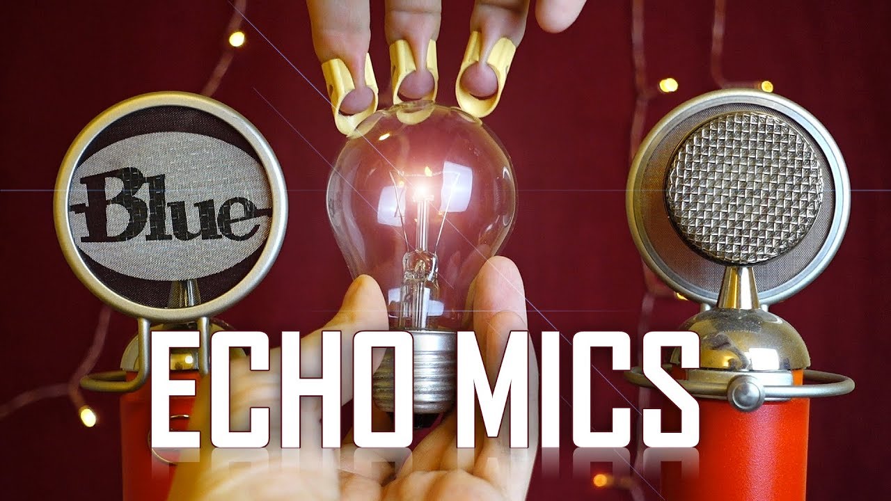 ASMR Between Echo Mics. No Talking, Binaural Sound