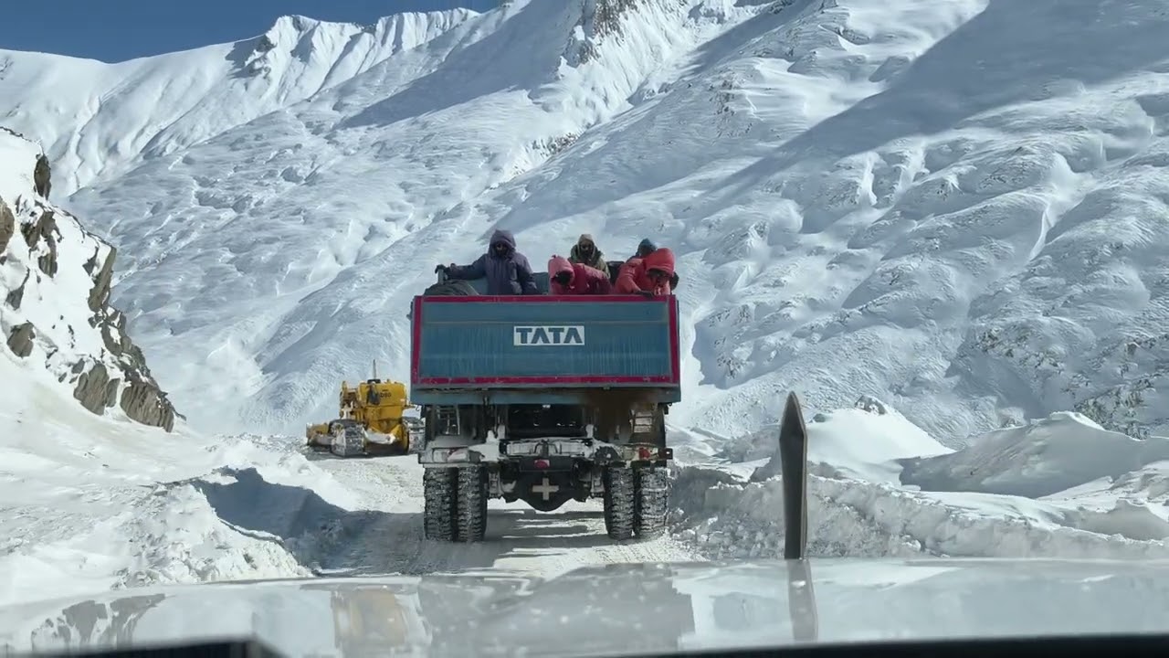 How beautiful Zojila pass on the way to Sonmarg to Kargil 7th February 2026 IISM Gulmarg 