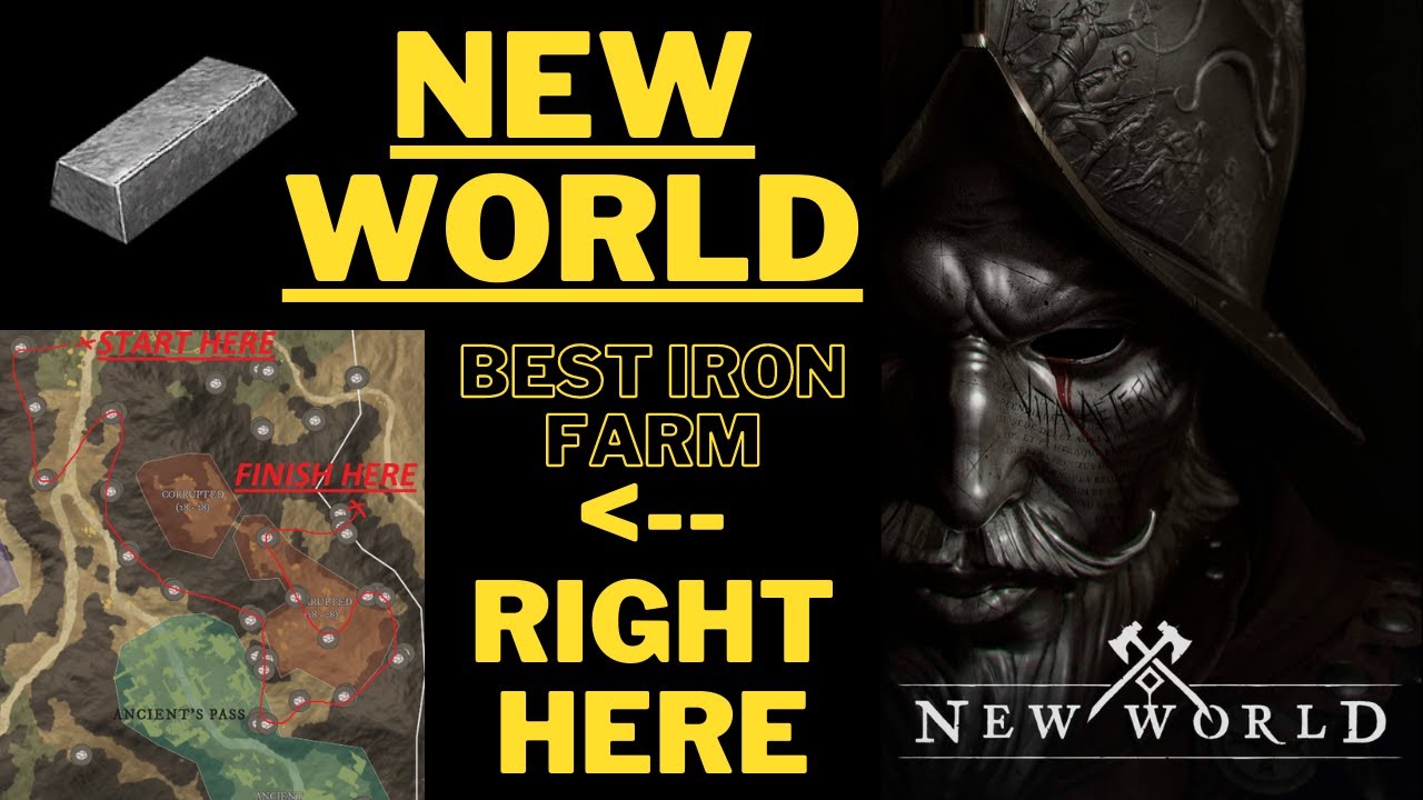 Best Iron Route in New World, Over 10k+ in 1 hour!