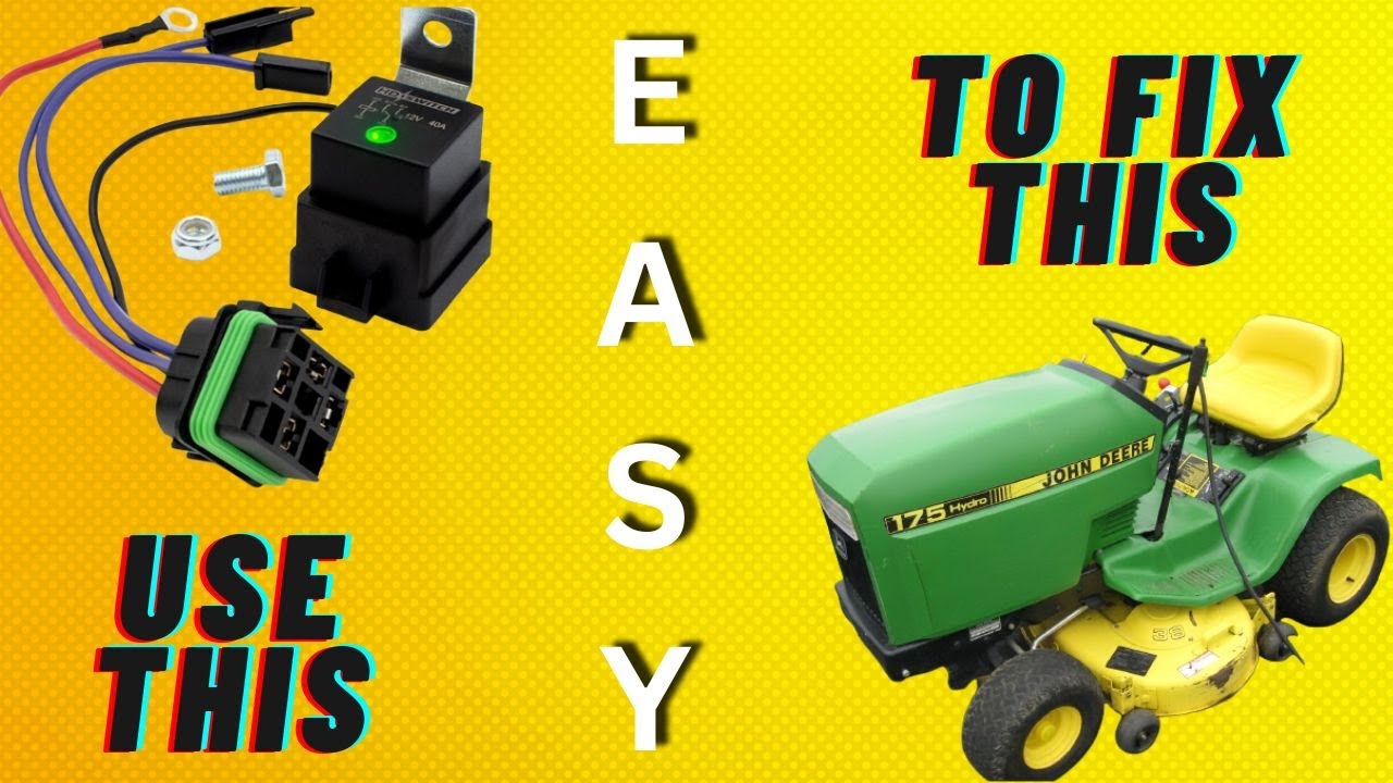John Deere 175 with Kawasaki engine - Starter Relay Fix
