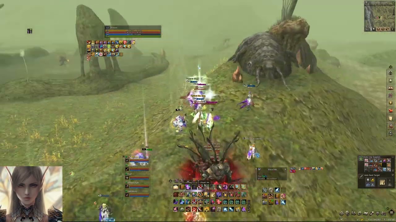 Lineage 2 Chronos Official - Swamp PvP (bad resolution)