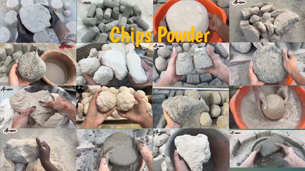 ASMR Edits NonStop Grey/Marble Chips Powder Crumbling Compilation🥰||Requested by @Fazaanlliyas✨💥