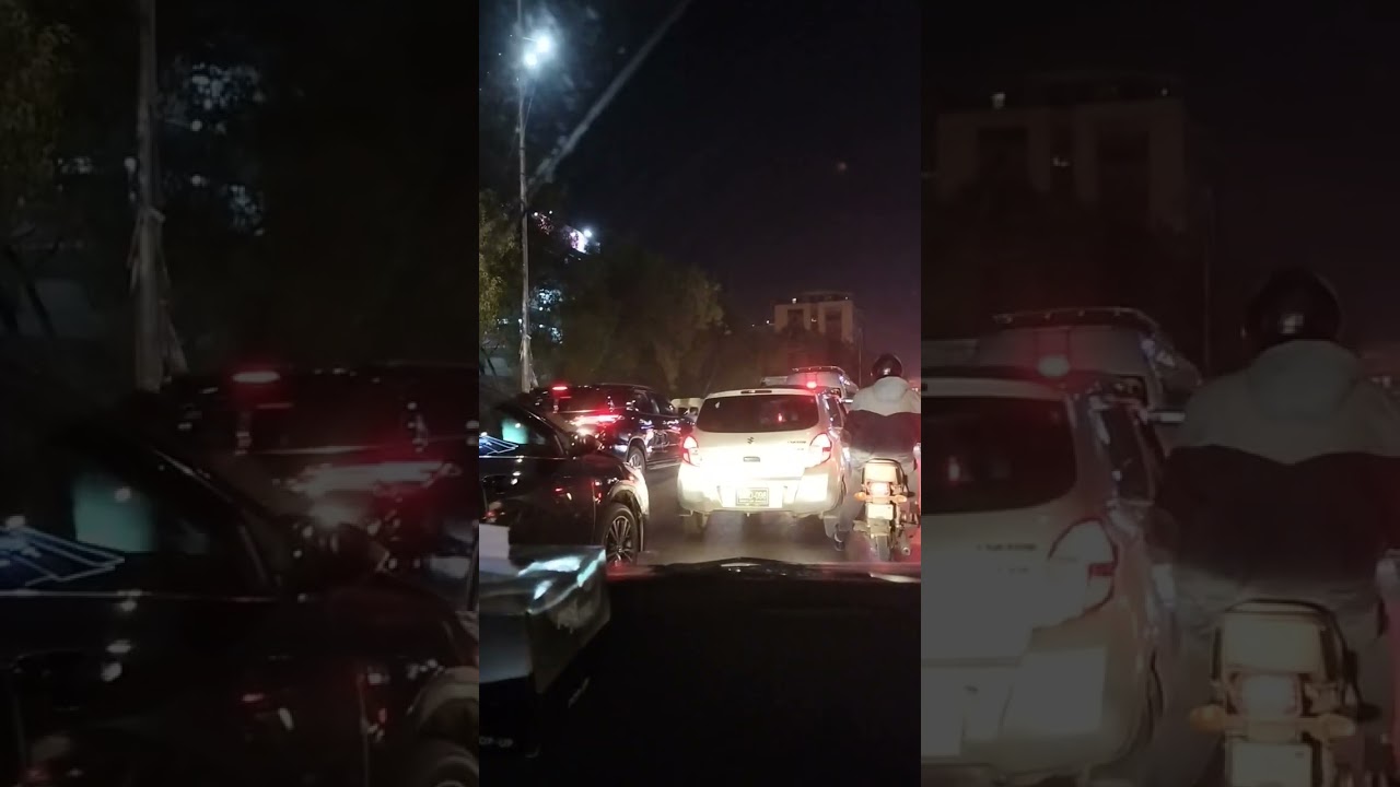 heavy traffic in karachi/ Pakistan