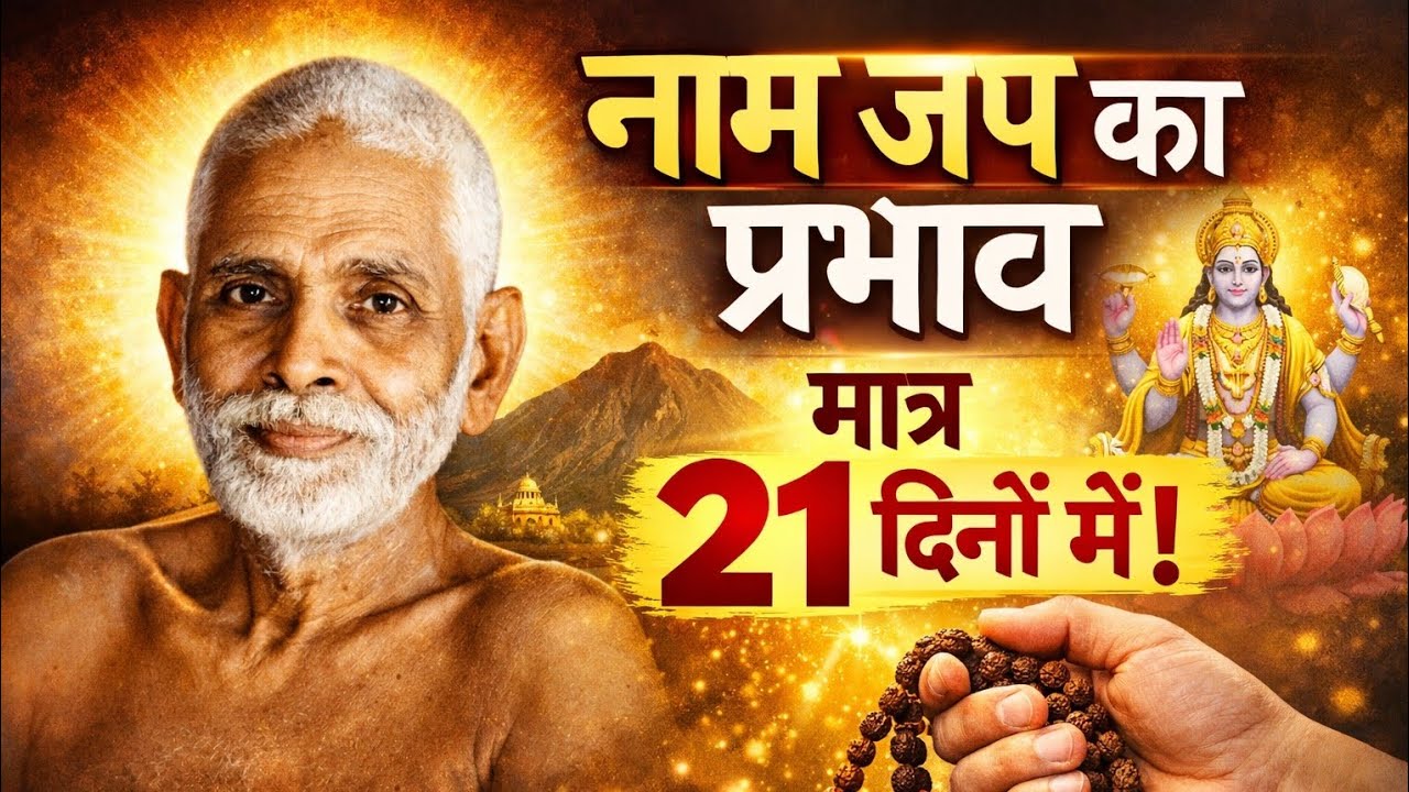 इस विधि से किया गया नाम 📿 जप 21दिनों में प्रभाव दिखाता है। श्री रमण महर्षि जी ने बताया,,,,
