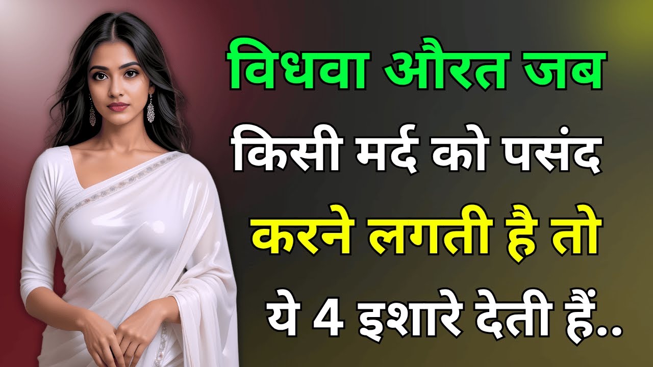 विधवा औरत जब किसी पुरुष को पसंद करने लगती है तो ये 4 इशारे जरूर देती हैं | Widow Love Signs