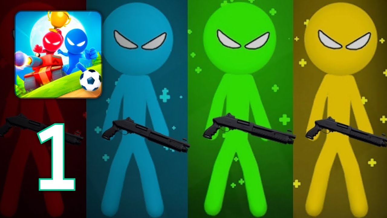Stickman Party - Gameplay Walkthrough Part 1 [ iOS, Android ]